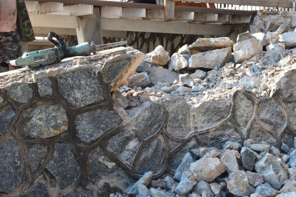 Retaining Wall Demolition in Waxahachie